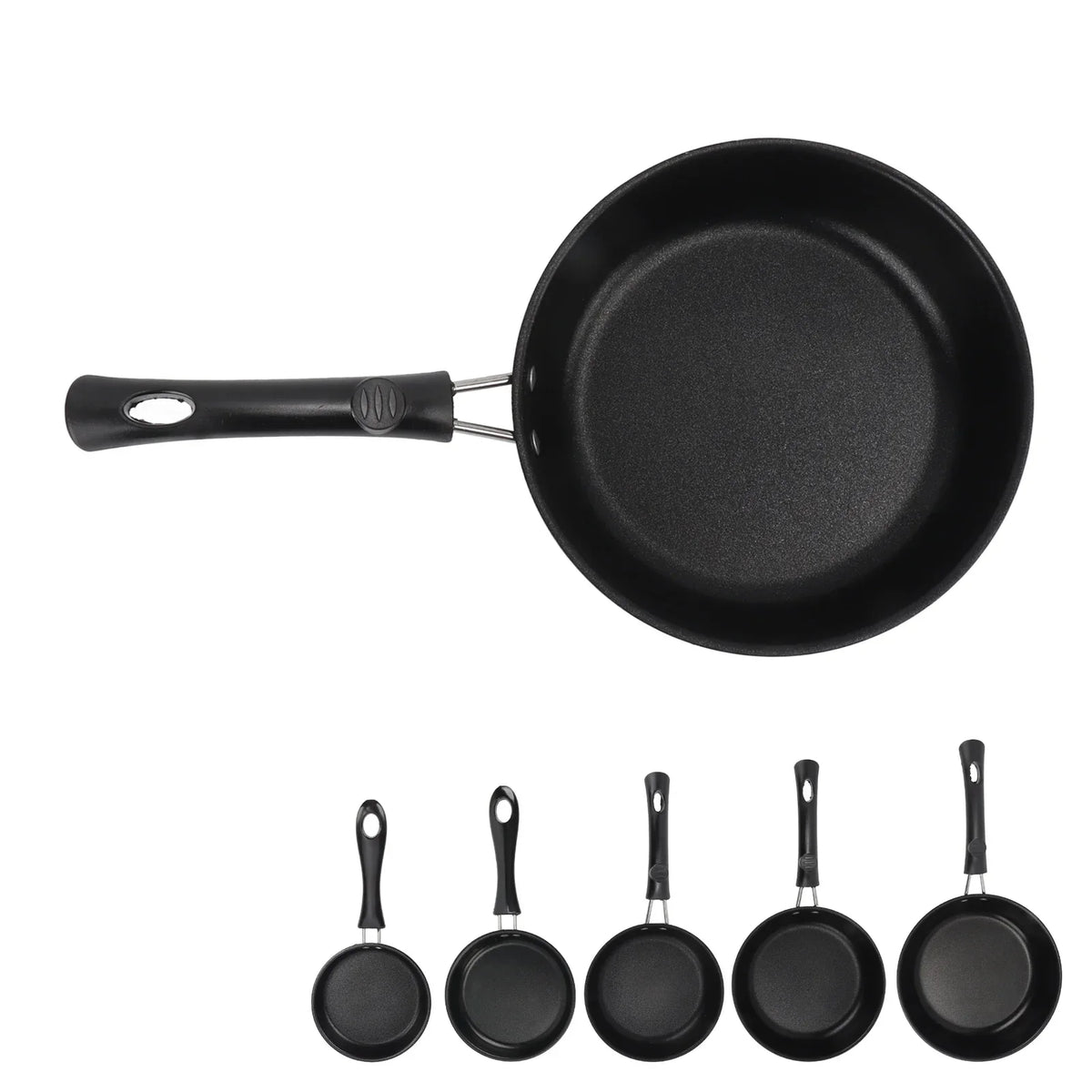 Frying Pan Skillet Light Smoke Frying Pan Professional Prevents Stick High Capacity Easy To Clean Heat Resistant for Home