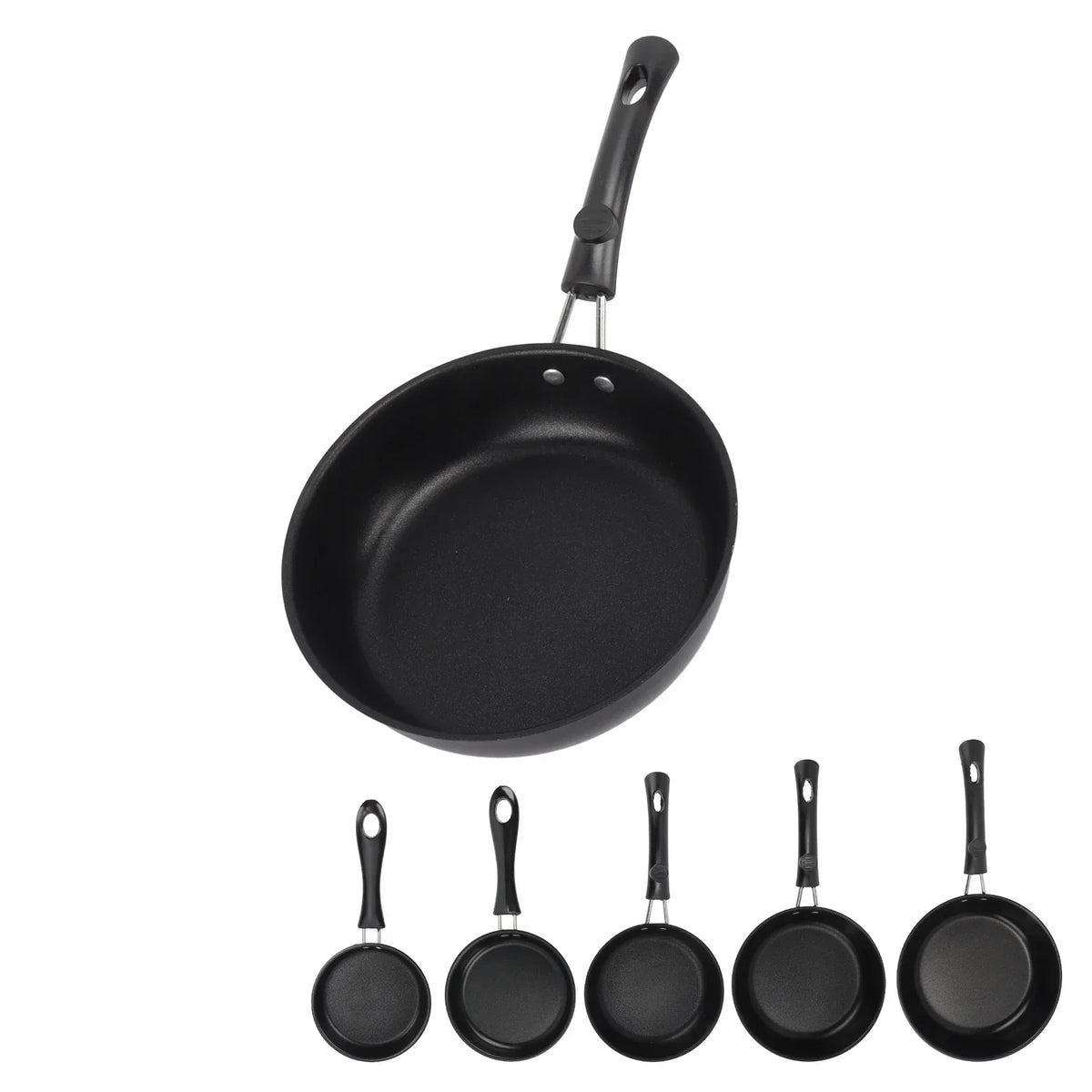 Frying Pan Skillet Light Smoke Frying Pan Professional Prevents Stick High Capacity Easy To Clean Heat Resistant for Home