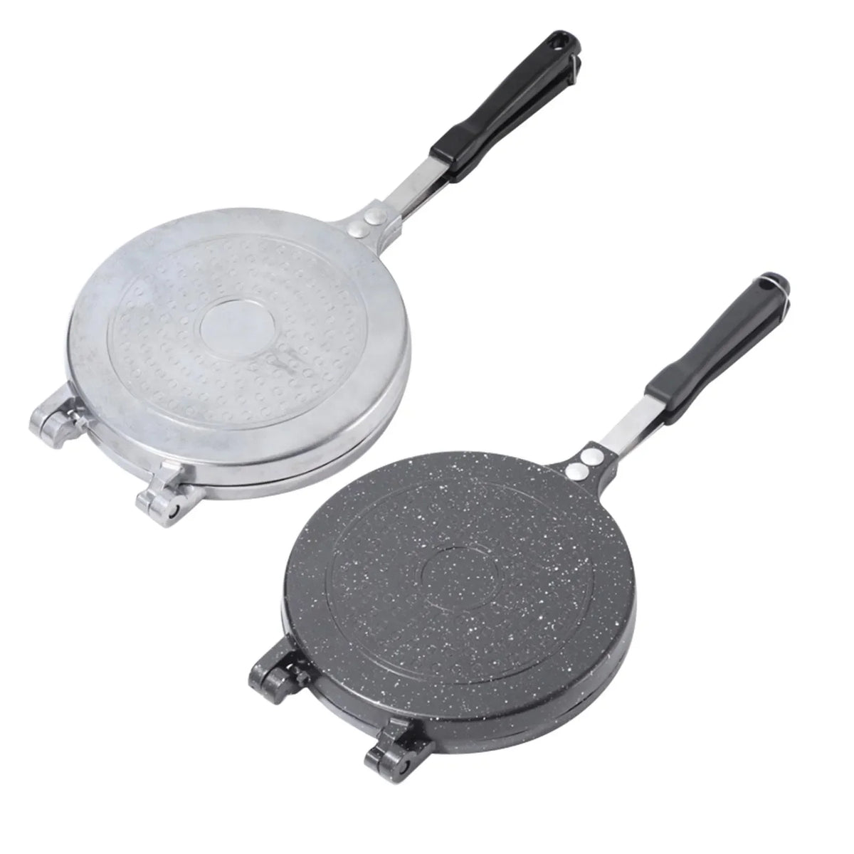 Double Sided Frying Pan Aluminum Alloy Nonstick Pancake Pan Sandwich Baking Pan Maker For Kitchen Omelets Pancakes Breakfast