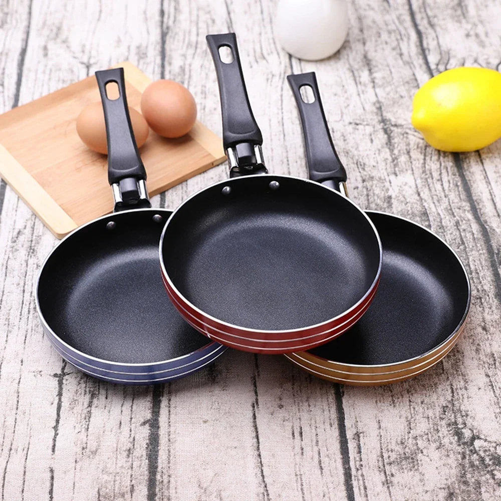 Fried Eggs Cookware Round Non-stick Skillet Frying Pan Saucepan Griddle Pan